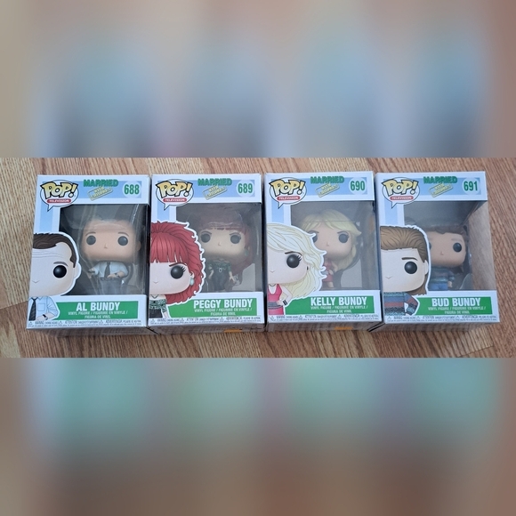 NIB Lot Of 4 Married With Children Funko Pop Vintage TV Figurine Full Set - Picture 1 of 10
